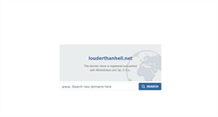 Desktop Screenshot of louderthanhell.net