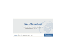 Tablet Screenshot of louderthanhell.net